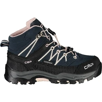 Abbildung von CMP Rigel MID Trekking WP Unisex Alpin/Bergstiefel für Kinder, Größe: 32, Asphalt/rose Leder und textil