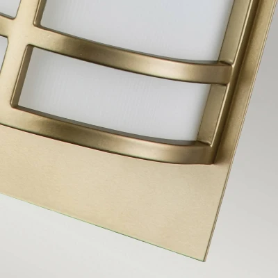 Abbildung von Feiss FE FUSION2 PNBR Wandleuchte FUSION E27 2x60W Stahl Altmessing, Opalglas weiß H:43.2cm B:12.7cm dimmbar