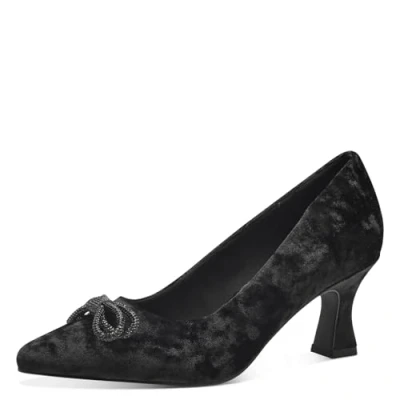 Abbildung von MARCO TOZZI Damen Pumps mit Schleife Elegant, Schwarz (Black Velvet), 39 EU