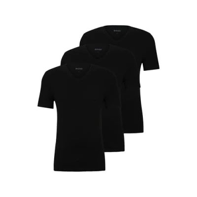 Abbildung von BOSS Classic 3 Pack Unterhemd/shirt, Herren, Größe: Medium, Black