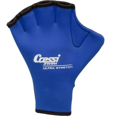 Abbildung von Cressi Aqua Fitness Handschuh Swim Gloves, blau, M, DF200021