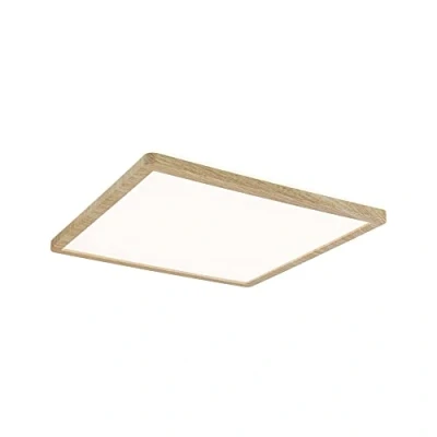 Abbildung von Paulmann 710.30 LED Panel Atria Shine Backlight IP44 eckig 293x293mm 3000K Holzoptik