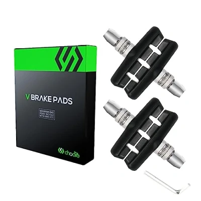 Abbildung von Chooee V Brake Bremsschuhe 2 Paar,55mm Bremsbeläge für Shimano Schwarz