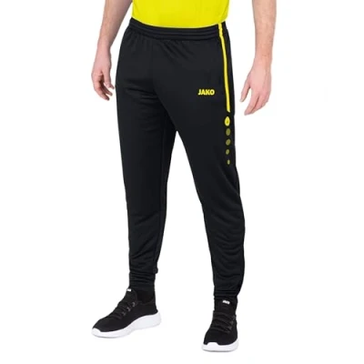 Abbildung von JAKO Unisex Kinder Active Trainingshose Lang, Schwarz/Neongelb, 152 EU