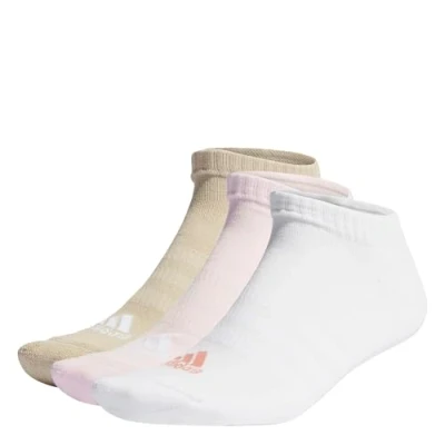 Abbildung von adidas Unisex Gepolsterte Low Cut Socken 3 Paar No Show Socken, Klares Pink/Weiß/Wunderbeige, 46/48 (XL)