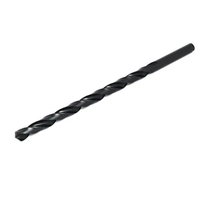 Abbildung von sourcing map Spiralbohrer 11mm Dmr 250mm lang HSS Metallbohrer Gerader Rundschaft Schwarz