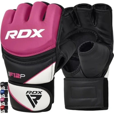 Abbildung von RDX Profi MMA Handschuhe Grappling Sparring Training, Maya Hide Leder, Kickboxen Kampfsport Gepolstert Gloves, Muay Thai Boxsack Sandsack Pratzen Boxen Punchinghandschuhe, Herren Damen Martial Arts