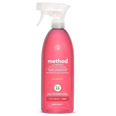 Abbildung von method Allzweckreiniger mit Grapefruitduft, Reiniger für verschiedene Oberflächen, 828 ml, Packung 1 Stück.