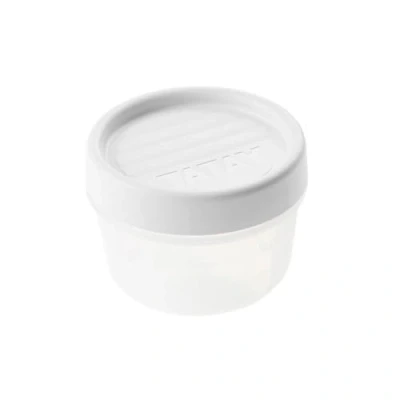 Abbildung von Tatay Frischhaltedose, Vakuum, 0,2 l Fassungsvermögen, Schraubdeckel, BPA frei, Geeignet Mikrowelle und Geschirrspüler, Weiß. Maße: 8,5 x 6 cm