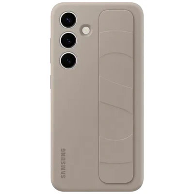 Abbildung von Samsung Standing Silikon Back Cover Beige Galaxy S24