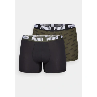 Abbildung von Puma MEN Everyday Print 2 PACK Panties, Herren, Größe: Small, Forest night