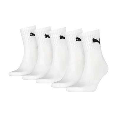 Abbildung von Puma Unisex Short Crew (5 Pack) Socks, Weiß, 43 46 EU