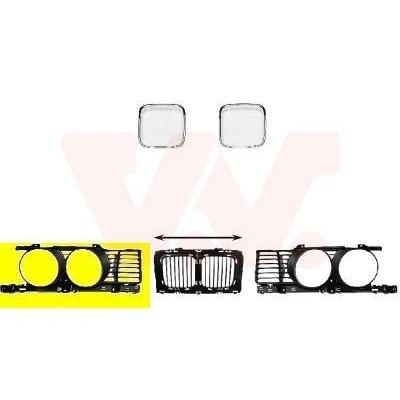 Abbildung von VAN WEZEL 0635512 Kühlergrill rechts BMW: 5 Saloon