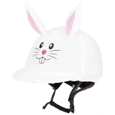 Abbildung von QHP Helmüberzug Osterhase Weiß