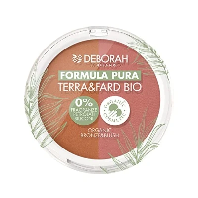 Abbildung von Deborah Terra &amp; Fard Formula Pura, mit biologischen und veganen Rohstoffen Wärmt den Teint verleiht ein strahlendes Finish Ideal für empfindliche Haut Farbe Nr. 3 Tan, 9 g