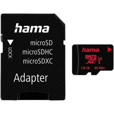 Abbildung von Hama microSDXC 128GB UHS Speed Class 3 I 80MB/s und Adapter/Mobile