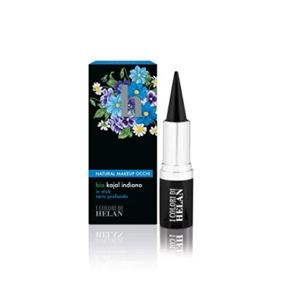 Abbildung von Helan, Bio Kajal schwarz tief, Eye Liner in Stick, Farbe und hell auf der Kontur Augen, präzise Spur, bleibt den ganzen Tag intakt 4 g, hergestellt Italien