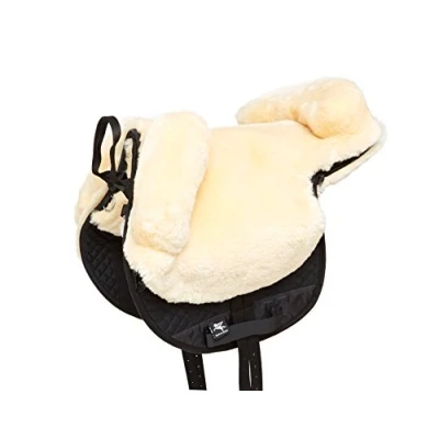 Abbildung von Engel Reitsport Lammfell Fellsattel FELLSA R2 MED Englisch med./Natur