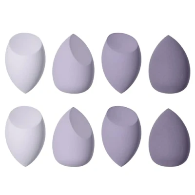 Abbildung von Makeup Schwamm, 8 Stück Beauty Blender Make Up Schwamm Schminkschwamm für Foundations, Puder Flüssigkeiten, Etc., Gesichtsschwamm Kommt In 3 Formen (Lila)