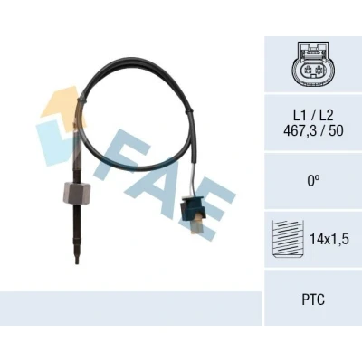 Abbildung von FAE 68071 Sensor, Abgastemperatur vor Rußpartikelfilter MERCEDES BENZ: Sprinter 3.5 t Van