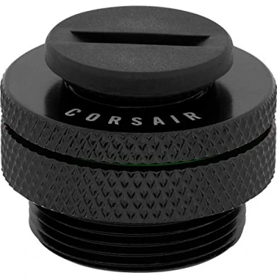 Abbildung von Corsair Hydro X Series, XF Einfüllöffnung (Standard G1/4&quot; Gewinde (BSPP) Messing Gefertigt, Einfaches Einfüllen/Ablassen, Schließring mit Gewinde, Im Enthaltener Verschlussstopfen) Schwarz