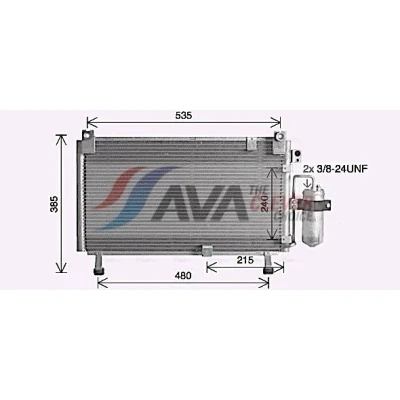 Abbildung von Kondensator, Klimaanlage AVA COOLING IS5032D