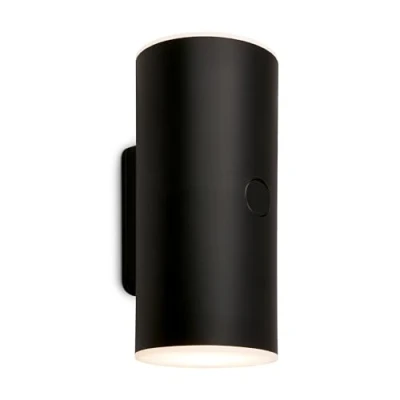 Abbildung von BRILONER LED Wandlampe Akku mit Touch, dimmbar in Stufen, 15 min. Timer, Aussenlampe, Wandleuchte aussen, Strahler außen, Außenleuchte, Außenwandleuchten, 15,5x7x8 cm (HxBxT), Schwarz