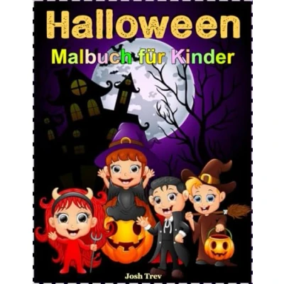 Abbildung von Halloween Ausmalbuch für Kinder: 25 Schaurig schöne Malvorlagen Kinder im Alter von 5 10 Jahren