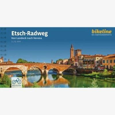 Abbildung von Etsch Radweg: Von Landeck nach Verona. 1:75.000, 340 km, GPS Tracks Download, LiveUpdate (Bikeline Radtourenbücher)