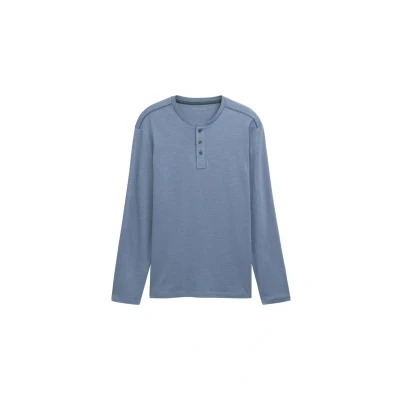 Abbildung von TOM Tailor Henley Langarmshirt, Herren, Größe: XXL, Gravel grey