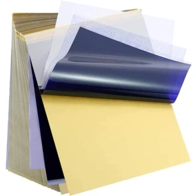 Abbildung von Stencil Papier Tattoo Transferpapier Unihuby 20 Blatt A4 4 laryer Matrizenpapier