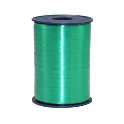 Abbildung von C.E. PATTBERG Geschenkband grün, 500 Meter Ringelband 5 mm zum Basteln, Dekorieren &amp; Verpacken von Geschenken zu jedem Anlass