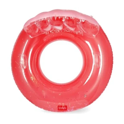 Abbildung von Legami Aufblasbarer Schwimmring für Pool, Maxi Donut Jugendliche und Erwachsene, aufblasbares Zubehör Meer, Strand, trägt bis zu 80 kg, in Form eines Schwimmrings, Durchmesser
