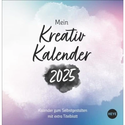 Abbildung von Kreativkalender zum Aufstellen Design 2025: Blanko Kalender 2025. Lassen Sie Ihrer Kreativität freien Lauf. der Tischkalender mit persönlichen ... 16 x 16,5 cm (Foto /Bastelkalender Heye)