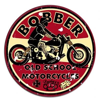 Abbildung von Retro Vintage Aufkleber Finest Folia Sticker Old School Ace Kult Rockabilly (#1 Bobber)