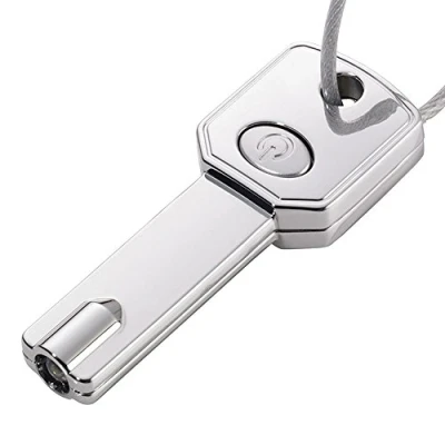 Abbildung von TROIKA Schlüsselanhänger LIGHT KEY KR15 40/CH Anhänger in Schlüsselform mit LED Licht (weiß) glänzend silber das Original von