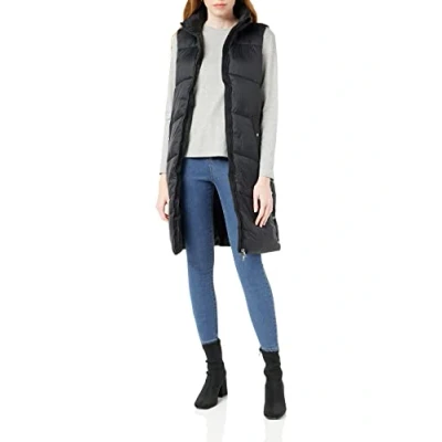Abbildung von VERO MODA Damen Steppweste VMUppsala 3/4 Waistcoat Lange Mantelweste 10250638 Black XS
