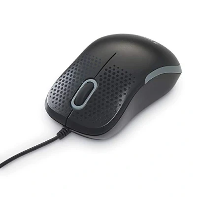 Abbildung von Verbatim lautlose optische Maus, USB A, geräuschlose Maus mit 1000 dpi, für Laptop, Notebook, PC und MAC, ergonomische Computermaus Kabel ohne Klick Geräusch, schwarz