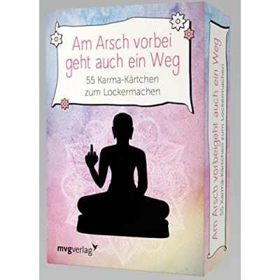 Abbildung von mvg Verlag Am Arsch vorbei geht auch ein Weg 55 Karma Kärtchen zum Lockermachen, Black