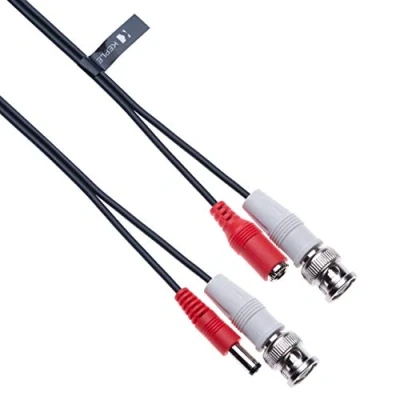 Abbildung von Keple BNC DC CCTV Video Stromkabel (BNC + Strom 2,1 mm Stecker) für Überwachungskamera, Heimüberwachung, DVR Sicherheitssystem, TV Verlängerungskabel 5m