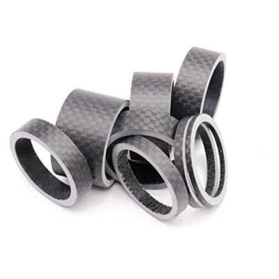 Abbildung von Ahead Vorbau Spacer 28,6mm Distanzscheiben Set1 1/8&quot; 2/3/5/8/10/12/15/20 mm Karbon Matt Glossy neu (Matt)