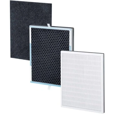 Abbildung von Beurer LR 500 Filter Nachkaufset, dreischichtiges Filtersystem, HEPA H13, Aktivkohlefilter, Vorfilter, für den Luftreiniger