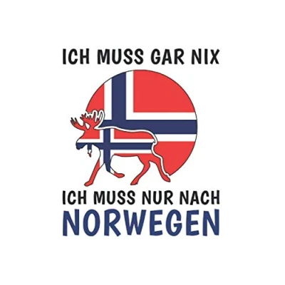 Abbildung von Norwegen Notizbuch: Ich Muss Gar Nix Nur Nach Reise / Weltreise Tagebuch Journal Notizbuch 120 Seiten 6x9 Zoll