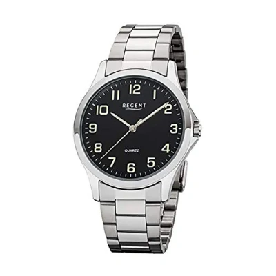 Abbildung von Regent Herren Analog Quarz Uhr mit Metall Armband 11150620