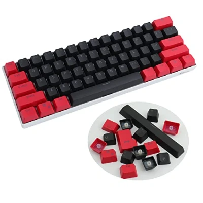 Abbildung von Sunzit Keycaps,61 Keycaps Backlight PBT Tastenkappe für Ducky / GH60 RK61 ALT61 Keyboard Keys (Keyboard