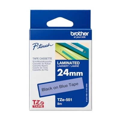 Abbildung von Brother TZE551 Thermodirektdrucktechnologie Schwarz/Blau