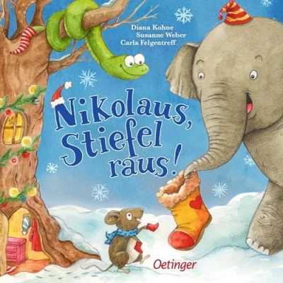 Abbildung von Nikolaus, Stiefel raus!: Lustig gereimtes Pappbilderbuch für Kinder ab 2 Jahren