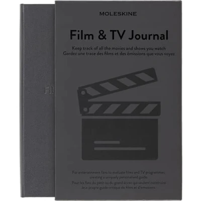 Abbildung von Moleskine Film &amp; TV Journal, Notizbuch für Kino , und Fernsehserien Enthusiasten, Filmkritik mit Einführung in die Geschichte des Kinos, Hardcover, Farbe Grau, 400 Seiten