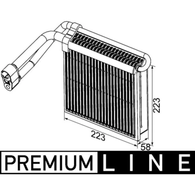 Abbildung von Verdampfer, Klimaanlage BEHR MAHLE AE 98 000P