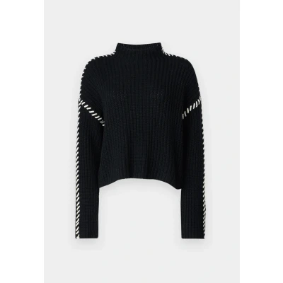 Abbildung von Vero Moda Vmnewcream Funnelneck Pullover Strickpullover, Damen, Größe: XS, Black/birch